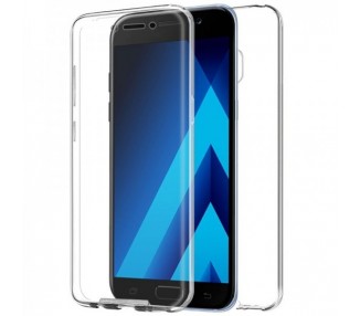 Funda Doble Samsung Galaxy A5 2017 Silicona Transparente Delantera y Trasera