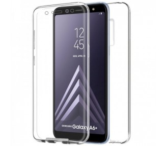 Funda Doble Samsung Galaxy A6 PLUS 2018Silicona Transparente Delantera y Trasera