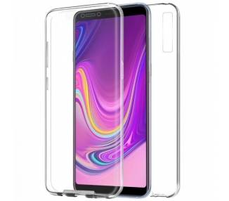 Funda Doble Samsung Galaxy A9 2018 Silicona Transparente Delantera y Trasera