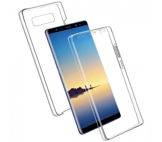 Funda Doble Samsung Galaxy NOTE 8 Silicona Transparente Delantera y Trasera