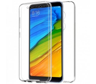 Funda Doble Xiaomi Redmi 5 Silicona Transparente Delantera y Trasera