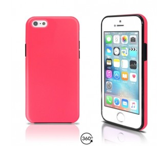 Funda Doble iPhone 5 / 5S / SE Silicona Delantera y Trasera 360 - 4 Colores