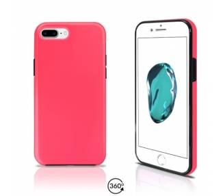Funda Doble iPhone 7 Plus Silicona Delantera y Trasera 360 - 4 Colores