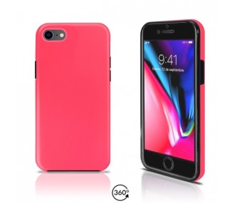 Funda Doble iPhone 8 Silicona Delantera y Trasera 360 - 4 Colores