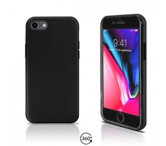 Funda Doble iPhone 8 Silicona Delantera y Trasera 360 - 4 Colores