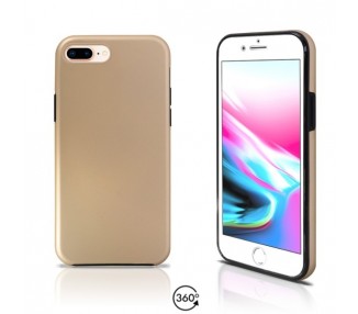 Funda Doble iPhone 8 Plus Silicona Delantera y Trasera 360 - 4 Colores