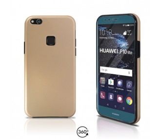 Funda Doble Huawei P10 LITE Silicona Delantera y Trasera 360 - 4 Colores