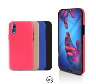 Funda Doble Huawei P20 Silicona Delantera y Trasera 360 - 4 Colores