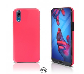 Funda Doble Huawei P20 Silicona Delantera y Trasera 360 - 4 Colores