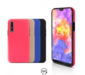 Funda Doble Huawei P20 PRO Silicona Delantera y Trasera 360 - 4 Colores