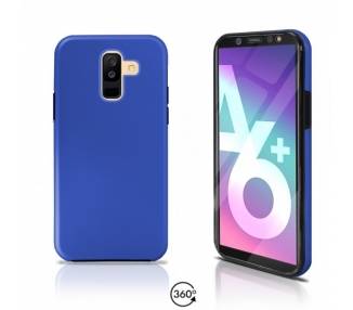 Funda Doble Samsung Galaxy A6 PLUS 2018Silicona Delantera y Trasera 360 - 4 Colores