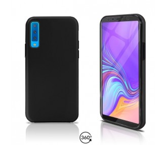 Funda Doble Samsung Galaxy A7 2018 Silicona Delantera y Trasera 360 - 4 Colores