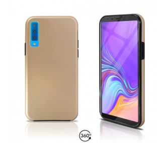 Funda Doble Samsung Galaxy A7 2018 Silicona Delantera y Trasera 360 - 4 Colores