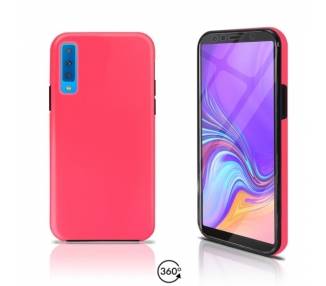 Funda Doble Samsung Galaxy A7 2018 Silicona Delantera y Trasera 360 - 4 Colores