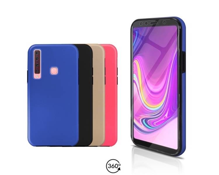 Funda Doble Samsung Galaxy A9 2018 Silicona Delantera y Trasera 360 - 4 Colores