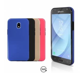 Funda Doble Samsung Galaxy J3 2017 Silicona Delantera y Trasera 360 - 4 Colores