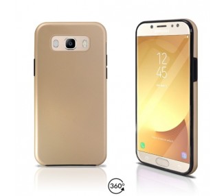 Funda Doble Samsung Galaxy J7 2016 Silicona Delantera y Trasera 360 - 4 Colores
