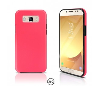 Funda Doble Samsung Galaxy J7 2016 Silicona Delantera y Trasera 360 - 4 Colores