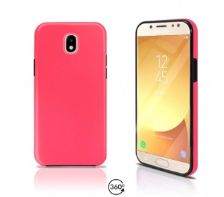 Funda Doble Samsung Galaxy J7 2017 Silicona Delantera y Trasera 360 - 4 Colores