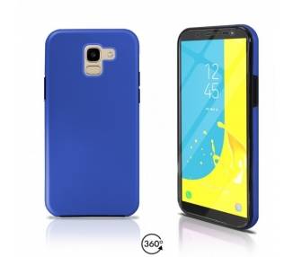 Funda Doble Samsung Galaxy J6 2018 Silicona Delantera y Trasera 360 - 4 Colores