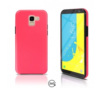 Funda Doble Samsung Galaxy J6 2018 Silicona Delantera y Trasera 360 - 4 Colores