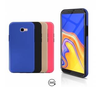 Funda Doble Samsung Galaxy J4 + 2018 Silicona Delantera y Trasera 360 - 4 Colores