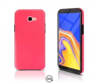 Funda Doble Samsung Galaxy J4 + 2018 Silicona Delantera y Trasera 360 - 
