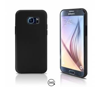 Funda Doble Samsung Galaxy S6 Silicona Delantera y Trasera 360 - 4 Colores