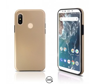 Funda Doble Xiaomi MI A2 / 6X Silicona Delantera y Trasera 360 - 4 Colores