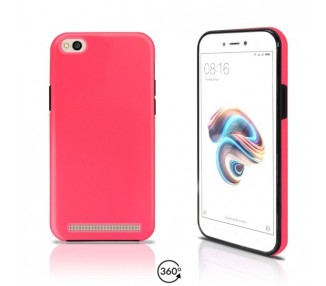 Funda Doble Xiaomi Redmi 5A Silicona Delantera y Trasera 360 - 4 Colores