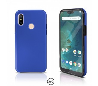 Funda Doble Xiaomi Mi A2 LiteSilicona Delantera y Trasera 360 - 4 Colores