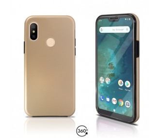 Funda Doble Xiaomi Mi A2 LiteSilicona Delantera y Trasera 360 - 4 Colores
