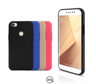 Funda Doble Xiaomi Redmi NOTE 5A PRIME Silicona Delantera y Trasera 360 - 4 Colores