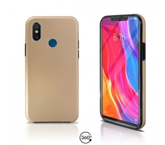 Funda Doble Xiaomi MI 8 Silicona Delantera y Trasera 360 - 4 Colores
