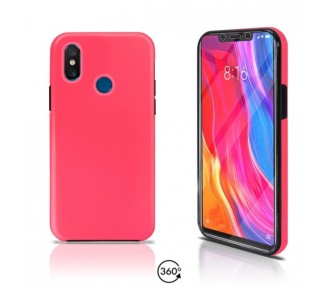 Funda Doble Xiaomi MI 8 Silicona Delantera y Trasera 360 - 4 Colores