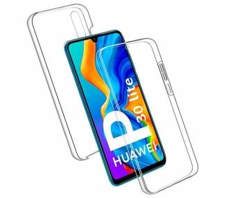Funda Doble Huawei P30 Lite Silicona Transparente Delantera y Trasera