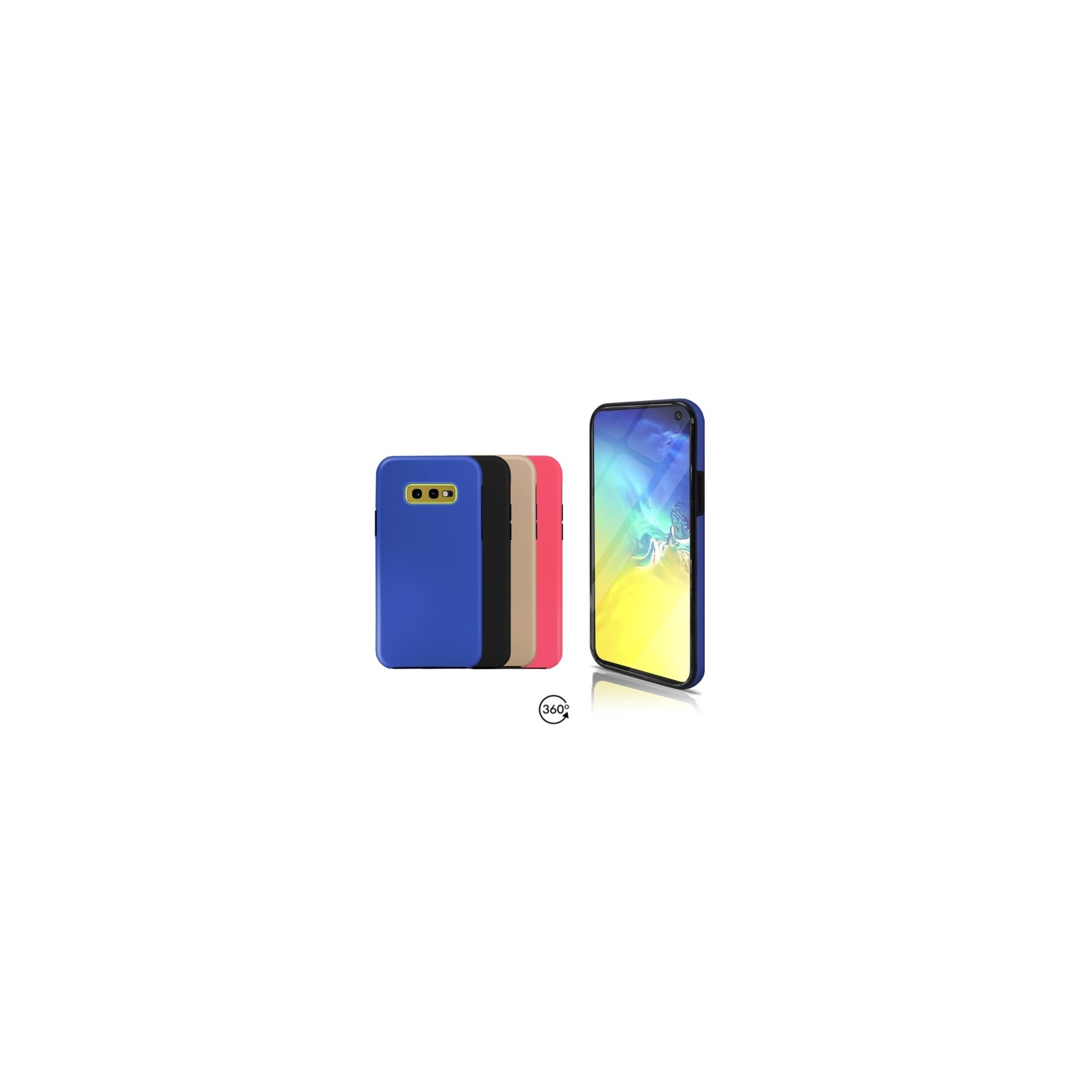 Funda Doble Samsung Galaxy S10e Silicona Delantera y Trasera - 4 Colores
