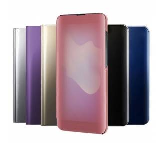 Funda Flip con Stand Huawei Y5 2018 Clear View - 6 Colores