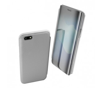 Funda Flip con Stand Huawei Y5 2018 Clear View - 6 Colores
