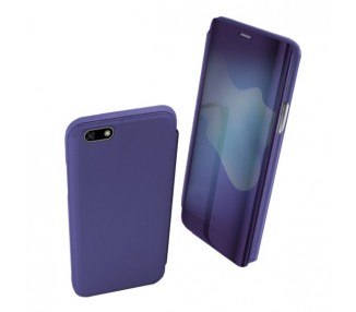 Funda Flip con Stand Huawei Y5 2018 Clear View - 6 Colores