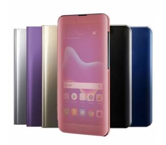 Funda Flip con Stand Huawei Y9 2018 Clear View - 6 Colores