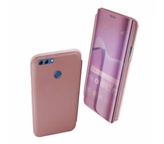 Funda Flip con Stand Huawei Y9 2018 Clear View - 6 Colores