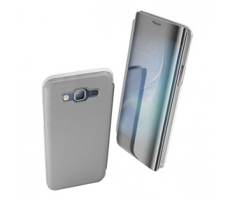 Funda Flip con Stand Samsung Galaxy J3 2016 Clear View - 6 Colores