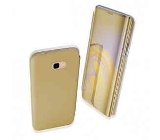 Funda Flip con Stand Samsung Galaxy J4 Plus Clear View - 6 Colores