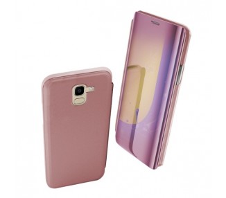 Funda Flip con Stand Samsung Galaxy J6 2018 Clear View - 6 Colores