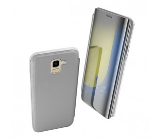 Funda Flip con Stand Samsung Galaxy J6 2018 Clear View - 6 Colores