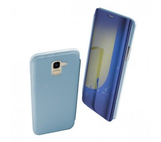Funda Flip con Stand Samsung Galaxy J6 2018 Clear View - 6 Colores