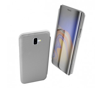 Funda Flip con Stand Samsung Galaxy J6 Plus Clear View - 6 Colores