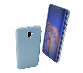 Funda Flip con Stand Samsung Galaxy J6 Plus Clear View - 6 Colores
