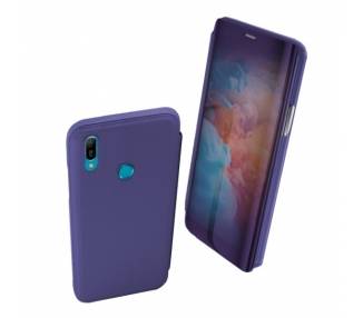 Funda Flip con Stand Huawei Y6 2019 Clear View - 6 Colores